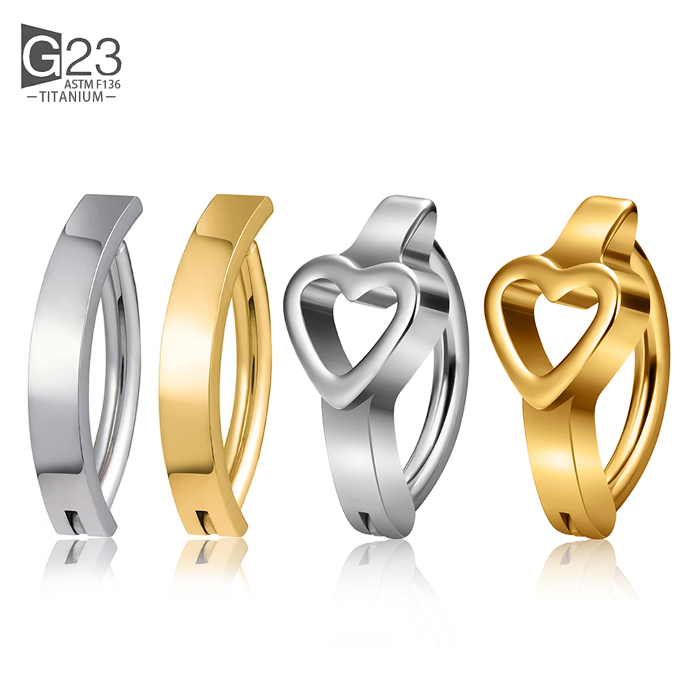Curved Spring Bar - ASTM F136 Титан 14G/16G Кольцо для