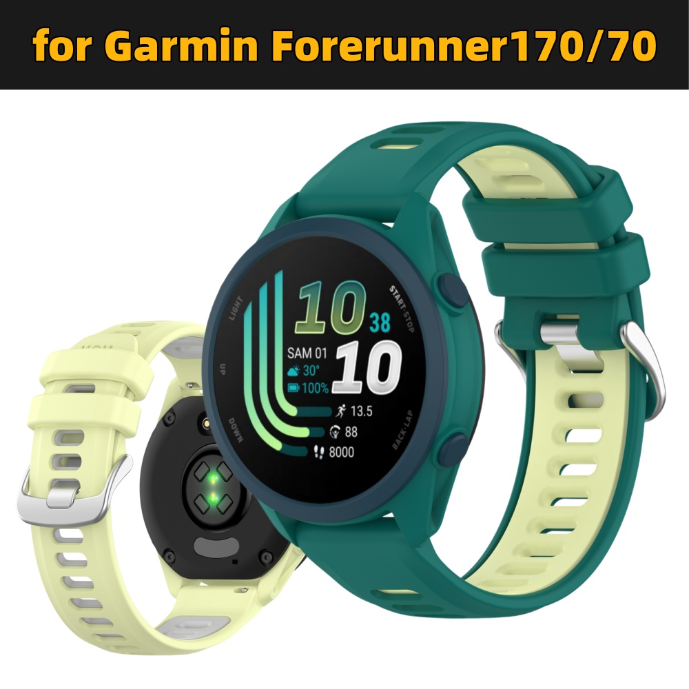 Silicone Watch Band 22Mm - Двухцветный силиконовый спортивный ремешок для часов