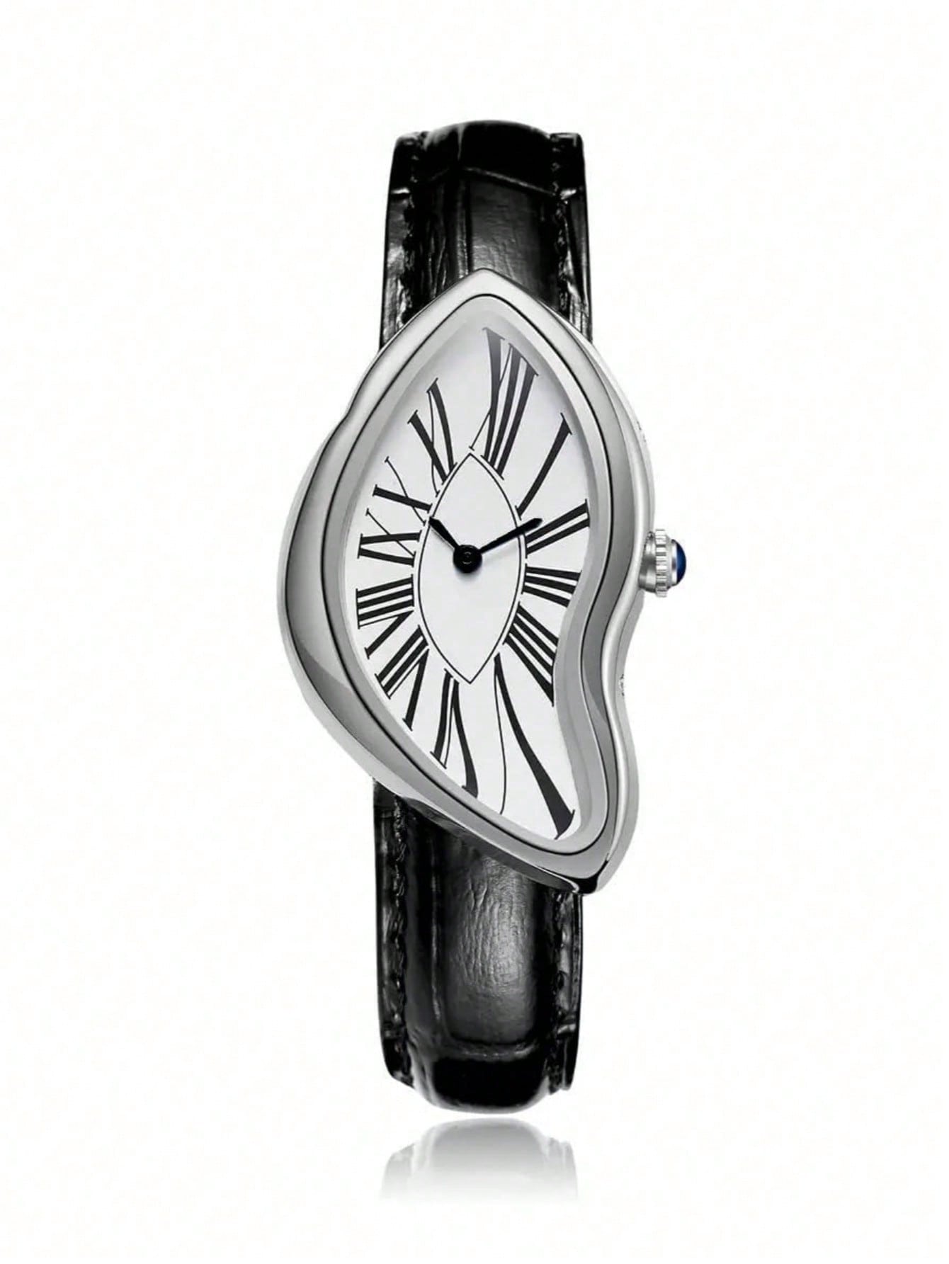 Leather Watch Band Men - Креативные роскошные часы Creative Melt для