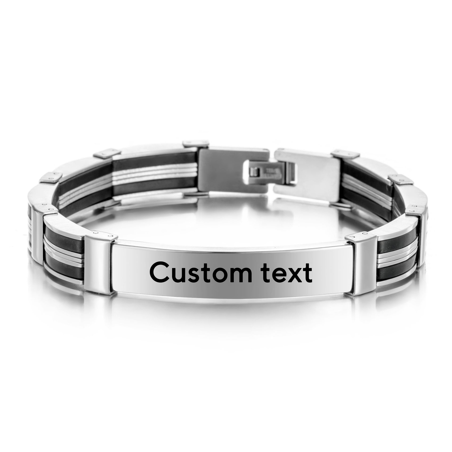 Silicone Band Women - Мужской браслет из нержавеющей стали с