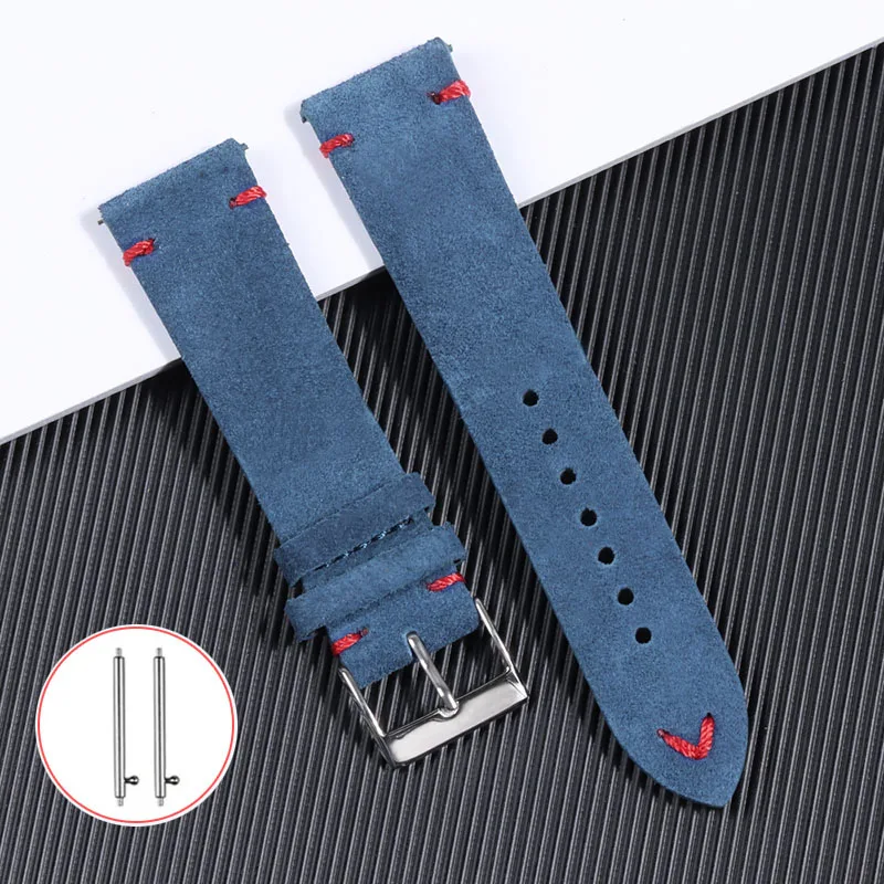 Suede Strap Watch - 18 мм, 20 мм, 22 мм,