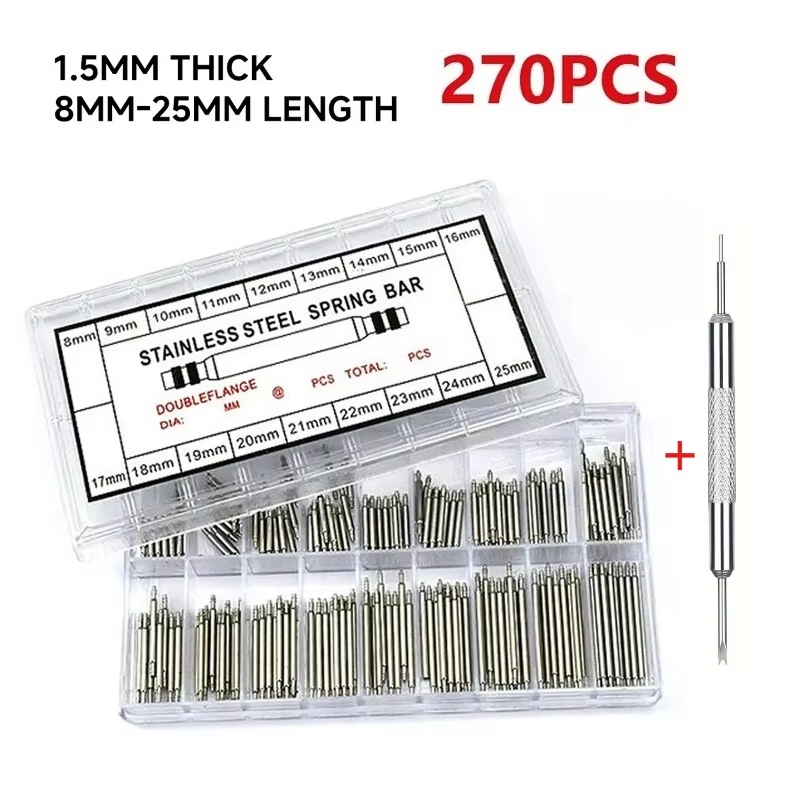 Набор из 270 пружинных шпилек  – обзор и цена Spring Bar Tool Set