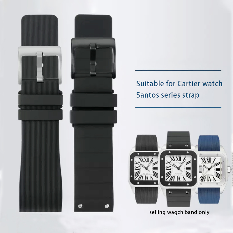 Ремешок силиконовый для часов, – обзор и цена Cartier Watch Santos