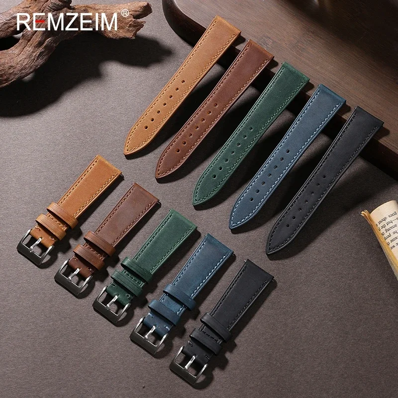 Ремешок из кожи Крейзи Хорс, б – обзор и цена Leather Strap Quick Release