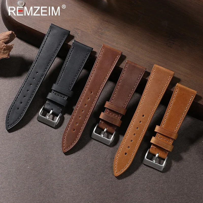 Ремешок из кожи Крейзи Хорс, б – обзор и цена Leather Strap Quick Release