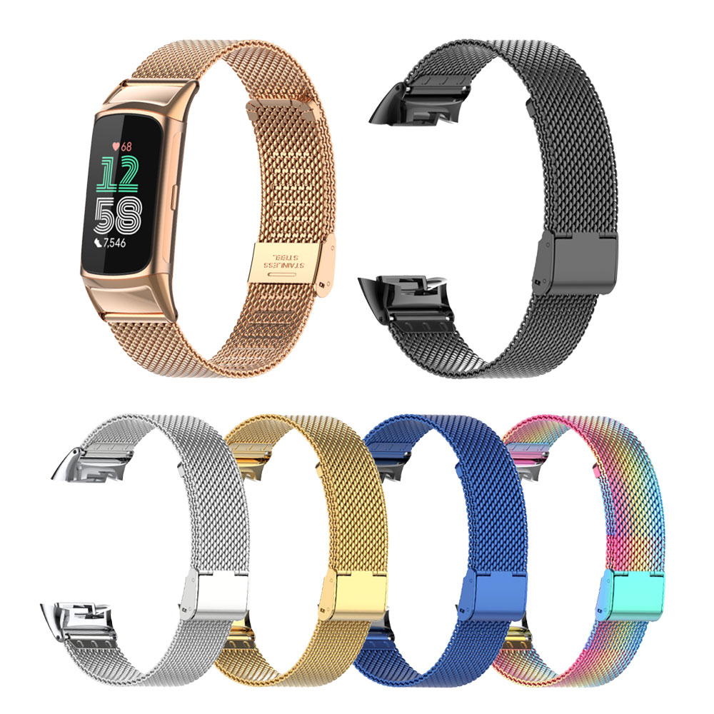 Подходит для Fitbit Charge 5/6 – обзор и цена Mesh Strap Metal