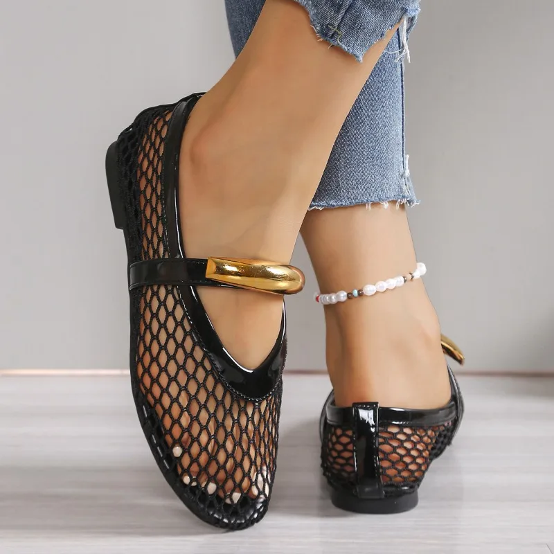 Женские дышащие летние сандали – обзор и цена Mesh Strap Metal