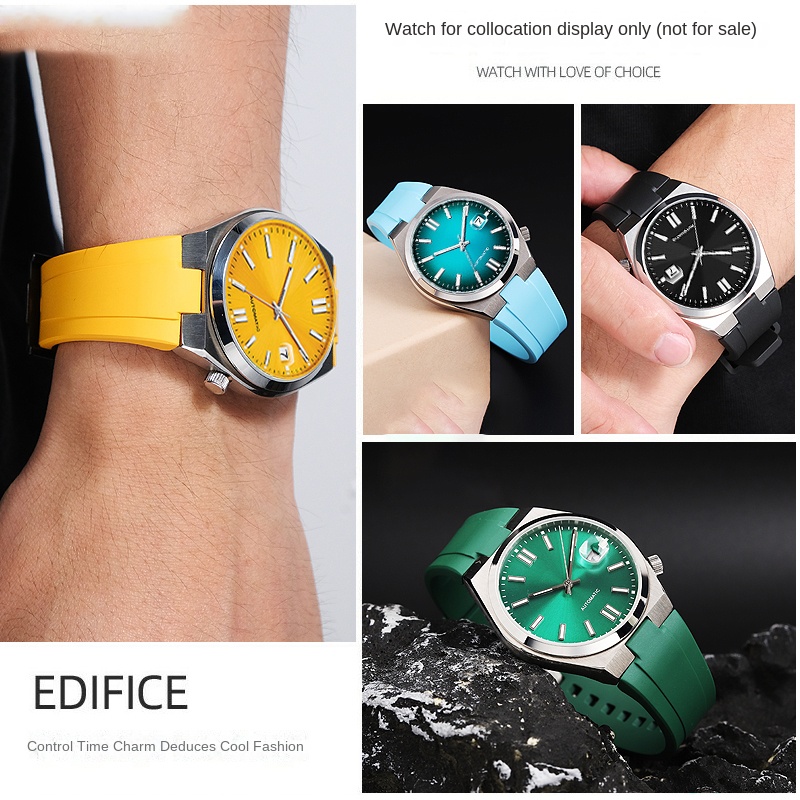 Ремешок из фторокаучука для ко – обзор и цена Citizen Watch Tsuyosa
