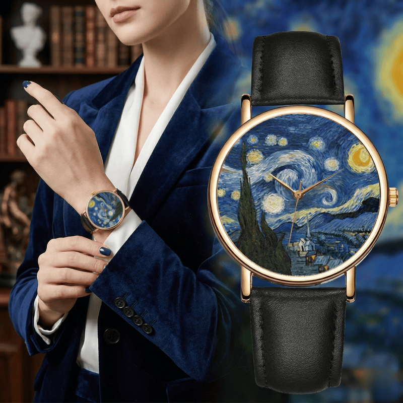 Часы с циферблатом в стиле Ван – обзор и цена Leather Watch Band Men